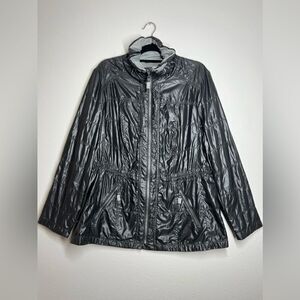 Bonita Stronger as One Jacket Black Foil size 46EU/XL US NWOT Windbreaker